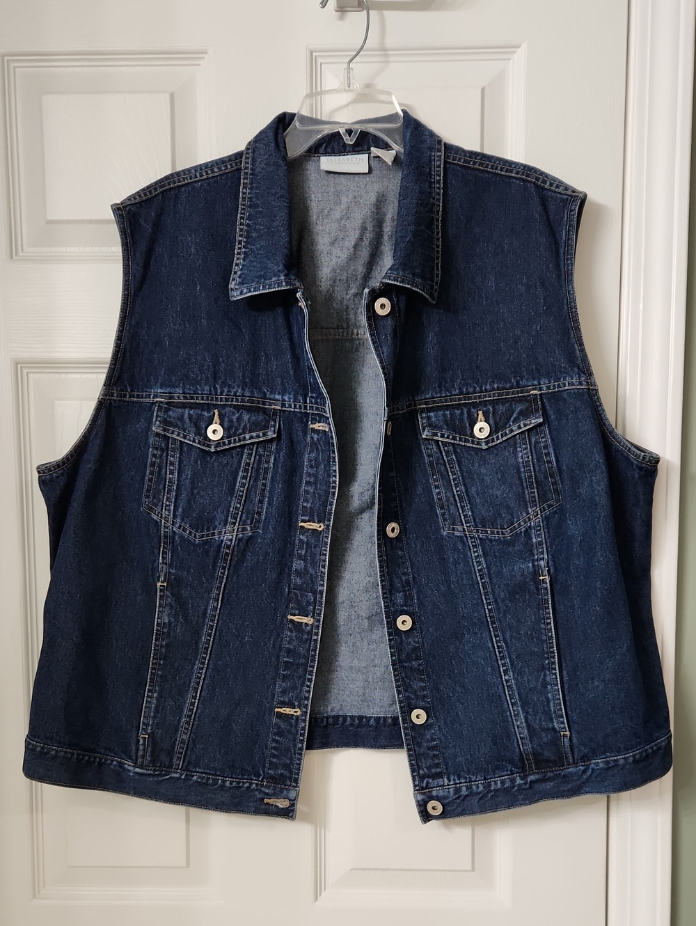 Dark Blue Denim Vest